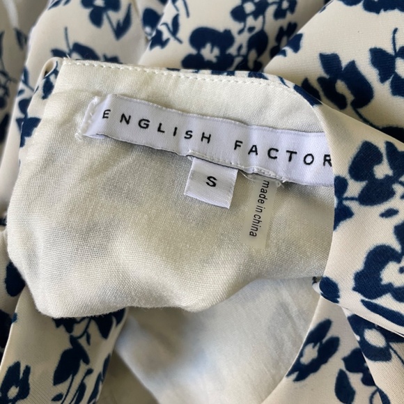 ENGISH FACTORY FLORAL COLOR BLOCK MIDI DRESS SIZE S! - Picture 3 of 9